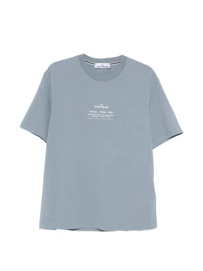 Stone Island Compass T-shirt In Blue