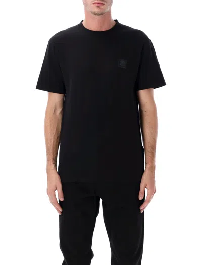 Stone Island Ghost Cotton Jersey Slim T-shirt In Black