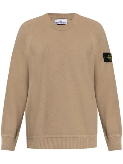 STONE ISLAND STONE ISLAND STONE ISLAND LOGO PATCH SWEATER