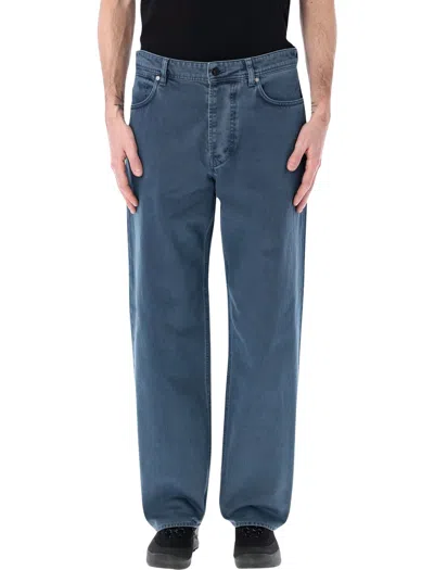 Stone Island Loose Fit Denim Jeans In Blue