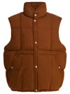 Stone Island Buttoned Down Vest In Brown