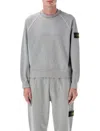 Stone Island Oversized Crewneck Sweatshirt In Gray