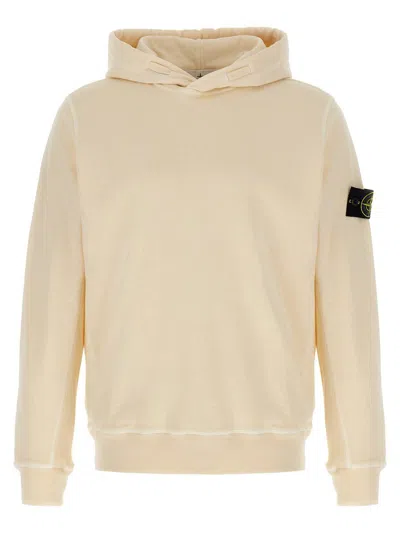 Stone Island Stonewashed Hoodie In Neutral
