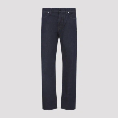 Stone Island Regular-straight-fit Five-pocket Jeans With Rinsed Finish In Blue
