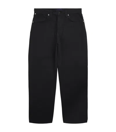 Stone Island Straight Jeans In Black