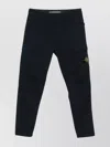 Stone Island Straight Leg Cargo Trousers With Multiple Pockets In Black