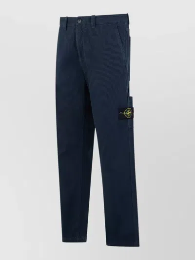 Stone Island Straight Leg Cotton Cargo Trousers Everyday