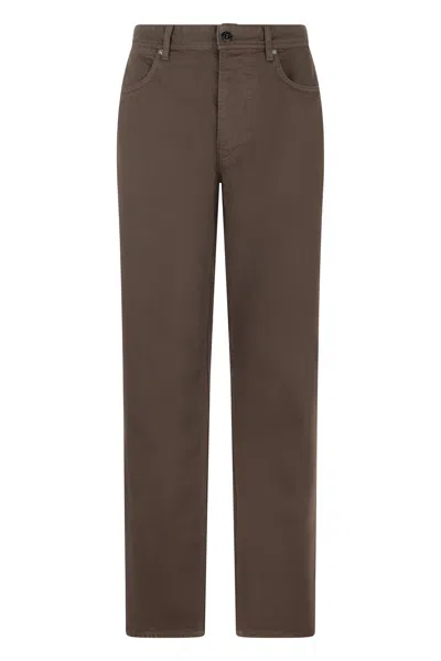Stone Island Men Brown Straight Mid Rise Jeans In Multi