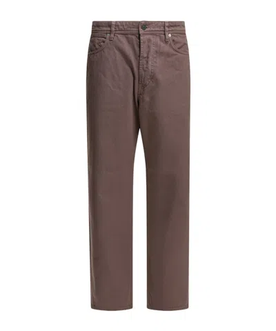 Stone Island Mens Purple Grey Straight-leg Bull Denim Jeans In Brown