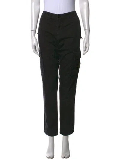 Pre-owned Stone Island Straight Leg Pants In Black