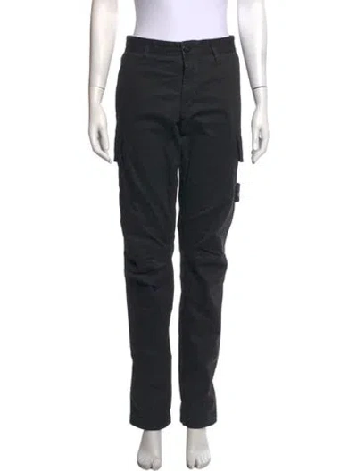 Pre-owned Stone Island Straight Leg Pants In Black