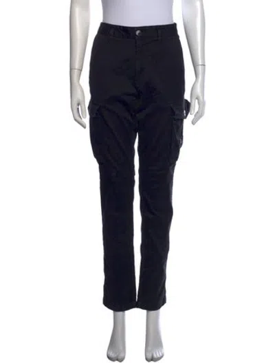 Pre-owned Stone Island Straight Leg Pants In Black