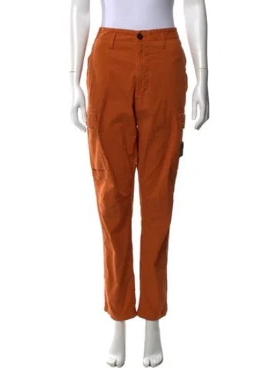 Pre-owned Stone Island Straight Leg Pants In Orange