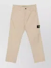 Stone Island Straight Leg Trousers With Buttoned Back Pockets