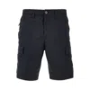Stone Island Cotton Bermuda Shorts In Blue
