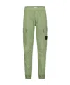 Stone Island Stretch-cotton Cargo Trousers In Green
