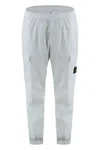 Stone Island Trousers Cotton Stretch Elasticized Cuffs In Gray