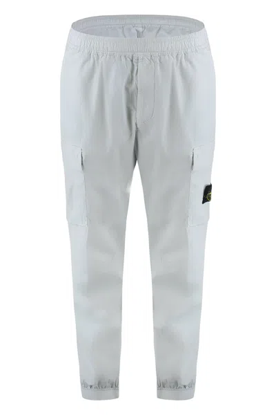 STONE ISLAND STONE ISLAND STRETCH COTTON TROUSERS