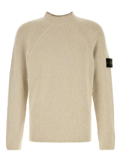 STONE ISLAND STRETCH CREW NECK SWEATER