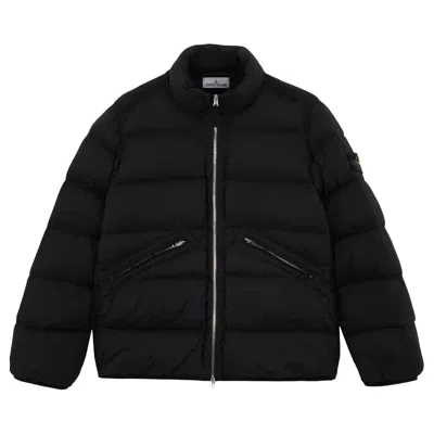 Pre-owned Stone Island Stretch Nylon Down Jacket 'black' | Men's Size Xxl