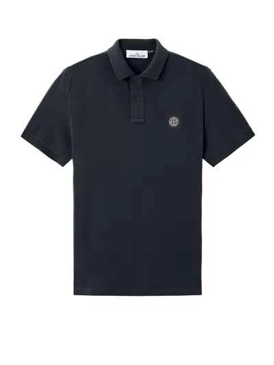 STONE ISLAND STRETCH ORGANIC COTTON POLO SHIRT