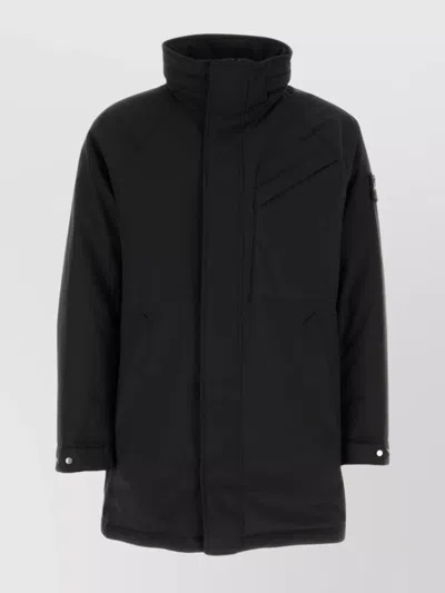 STONE ISLAND STRETCH PADDED JACKET FRONT POCKETS