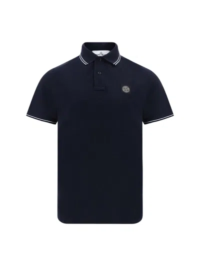 STONE ISLAND STRETCH PIQUE POLO SHIRT