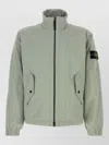 Stone Island Stretch Polyester Jacket Elastic Cuffs High Collar In Multi