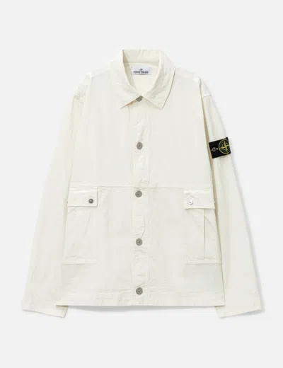 STONE ISLAND STRETCH RIPSTOP COTTON OVERSHIRT