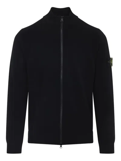 STONE ISLAND STRETCH RWS WOOL CARDIGAN,W1A6589ESWIRL.V