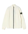 Stone Island Off-white 5100062 Stretch Rws Wool Sweatshirt In White