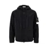 Stone Island Black Supima Cotton Twill Stretch-tc Jacket