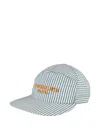 Stone Island Striped Cap In Blue