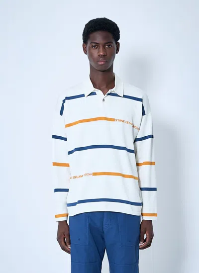 STONE ISLAND STRIPED POLO SHIRT