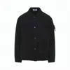 Stone Island Jacket Arm Patch Collared Design Front Pockets In Black