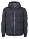 Stone Island Nylon Down Jacket In Black