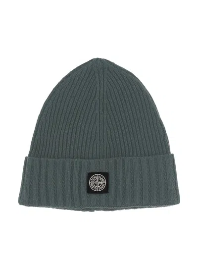 Stone Island Stylish Beanie Hat For Kids In Multicolour