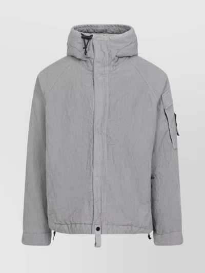STONE ISLAND STYLISH COAT WITH HOOD AND ARM POCKET