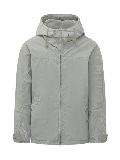 Stone Island Stylish Jacket With Hood And Zipper In Green