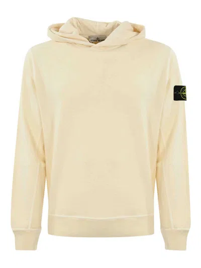 Stone Island Sweatshirt 6100037 In Mafile Cotton In Yellow