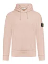 Stone Island Hoodie With Compass Application In Nude & Neutrals