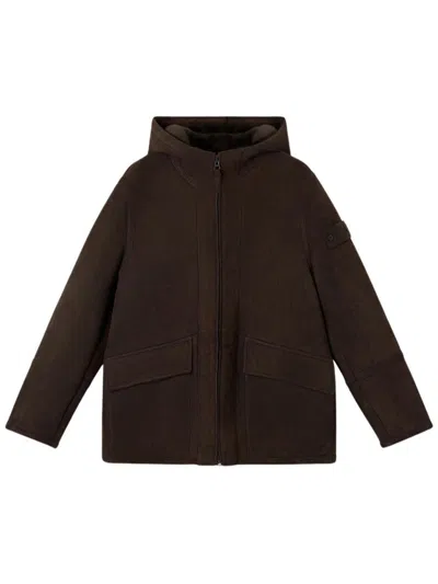 STONE ISLAND STONE ISLAND SUEDE HOODIE JACKET