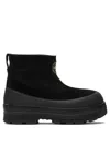 Stone Island Ankle Boot With Vibram Sole For Shock Absorption In Black