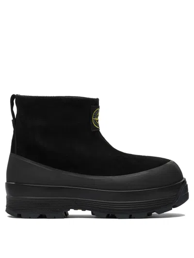 STONE ISLAND STONE ISLAND SUEDE LEATHER ANKLE BOOTS