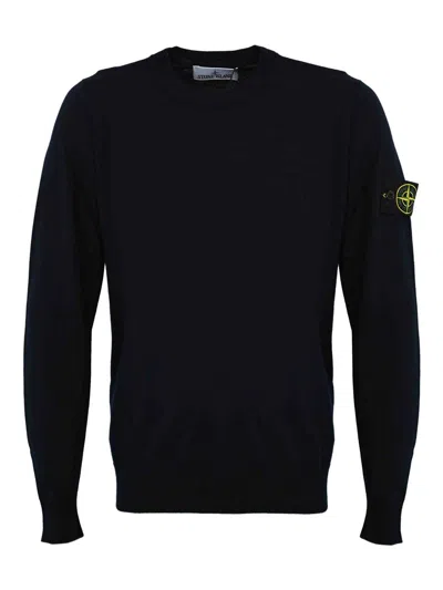 Stone Island Rws Pure Wool Sweater In Black