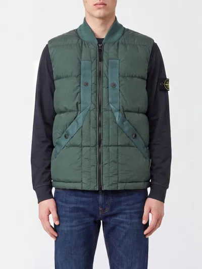 Stone Island Suit Vest Men Color Green