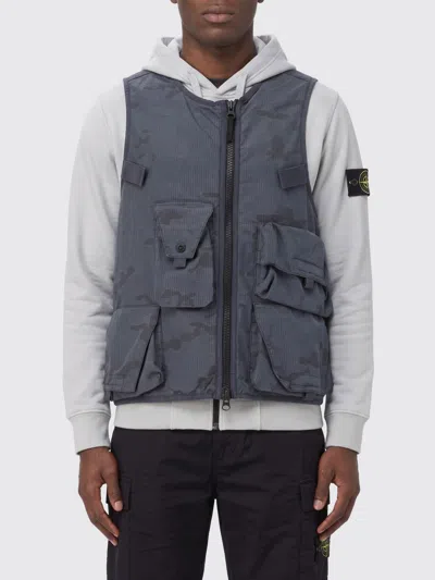 Stone Island Suit Vest Men  In Blue