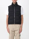 Stone Island Vest With Logo In Black