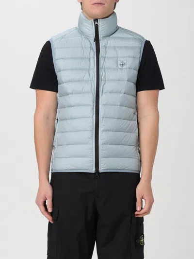 Stone Island Padded Down Gilet In Blue