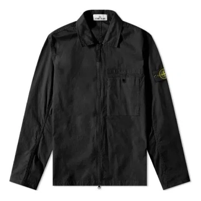 Stone Island Supima Cotton Shirt Jacket 'black'